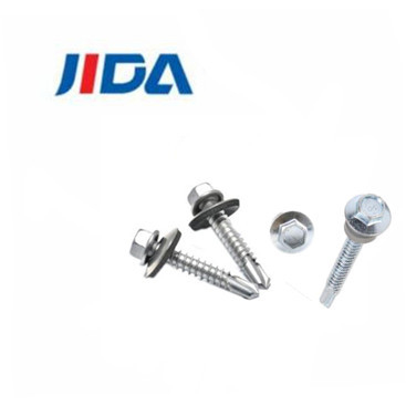 İnşaat için C1022a Demir Metal Flanş Kafes Altıgen Başlı Matkap Vida