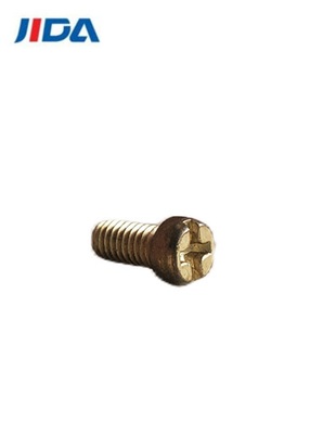 Pirinç Kombinasyonu Oluklu Phillips Makine Vidaları Yuvarlak Kuyruk M3.5x6.6mm