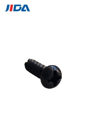 Siyah Çinko Tava Başlı Altıgen Kendinden Kılavuzlu Makine Vidası ST4x12
